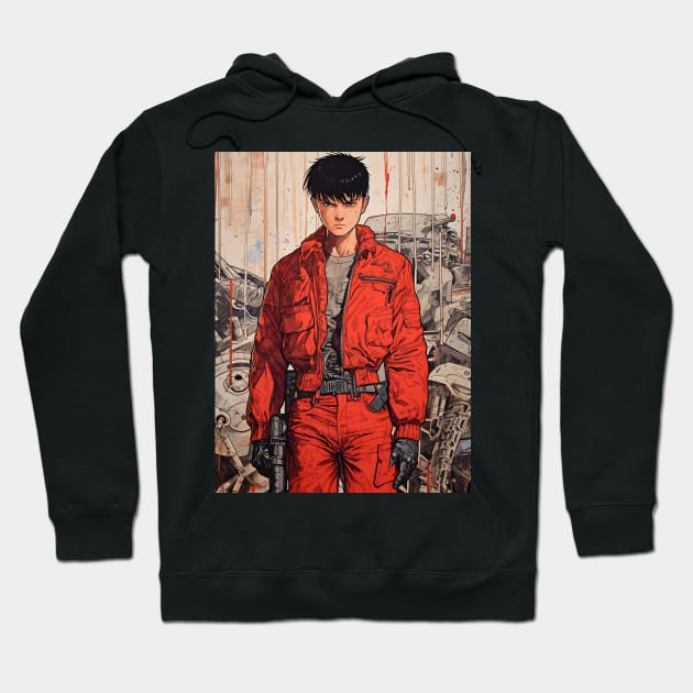 Akira Unleashed: Cyberpunk Masterpiece, Psychic Power Saga, and Fan Art Fusion Hoodie by insaneLEDP